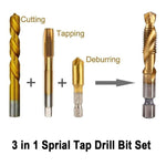 Load image into Gallery viewer, 6 PIECE METRIC THREAD TAP DRILL BITS SET（M3-M10）
